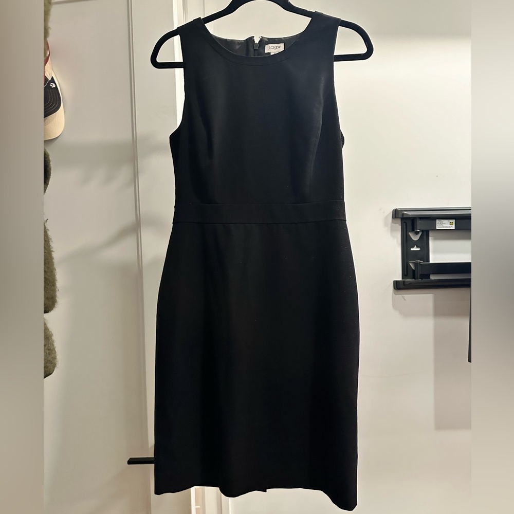 Solid black J Crew dress
